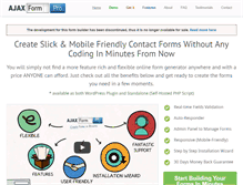 Tablet Screenshot of ajaxformpro.com
